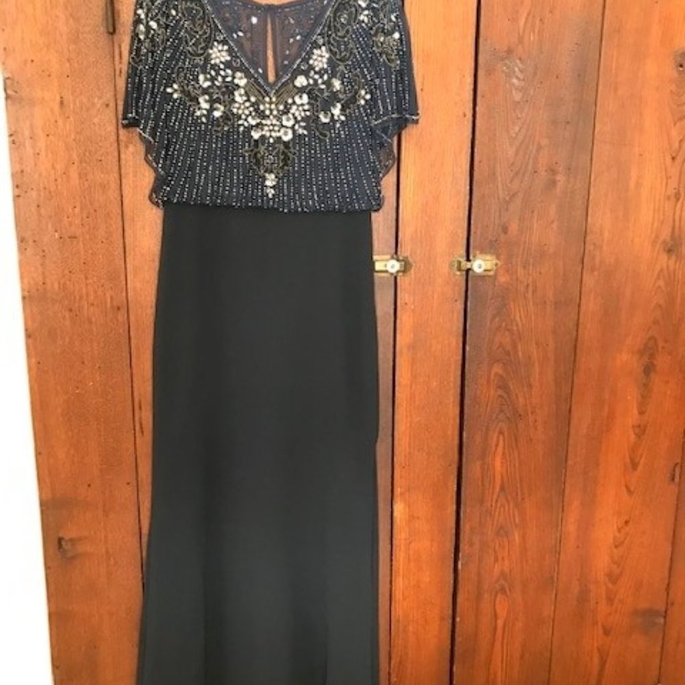 Aidan Mattox Formal Dress - size 4 - Navy